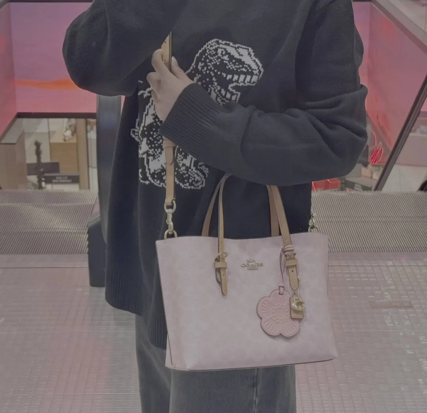 Coach 老花 手提包 通勤手提款
