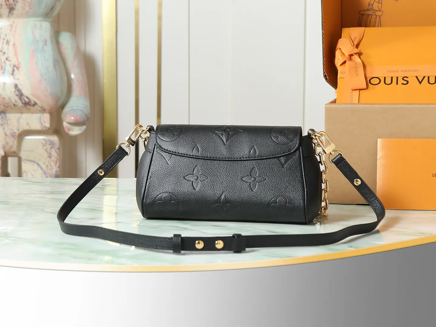 Louis Vuitton Black Chain Bag