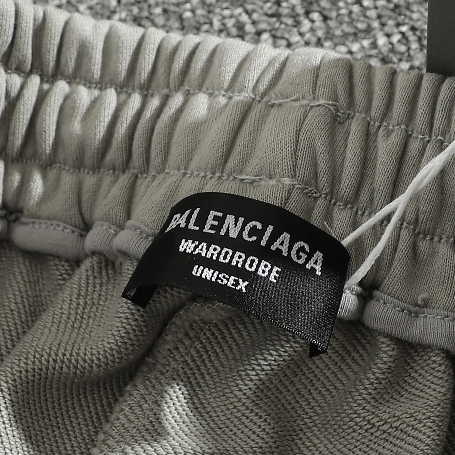 Balenciaga Gray Logo Short Sleeve T-Shirt Street