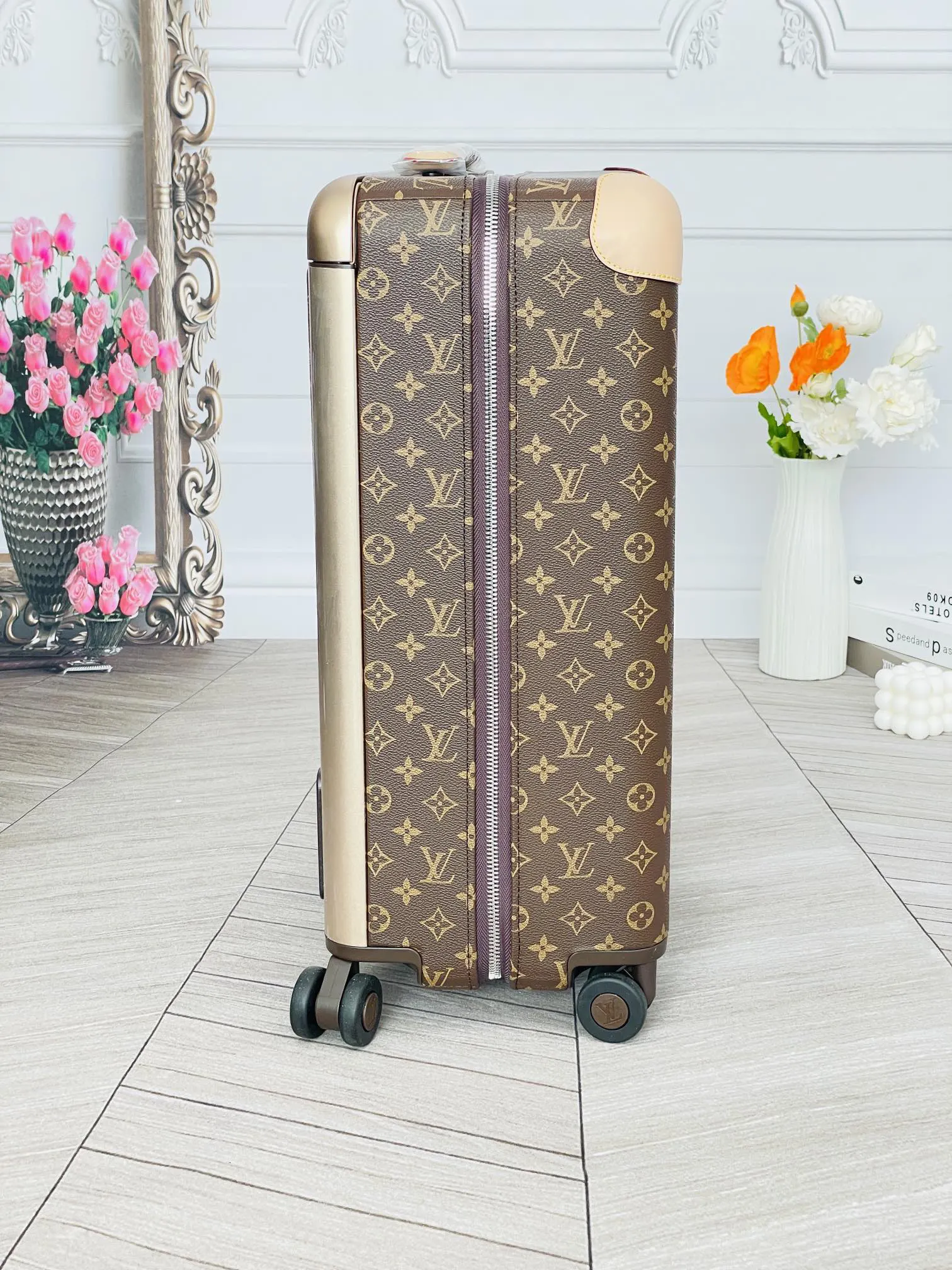 LV 老花 帆布 行李箱 旅行拉杆款 輕便出行款