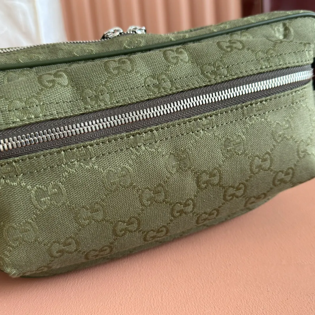 Gucci Green Belt Bag Casual Canvas