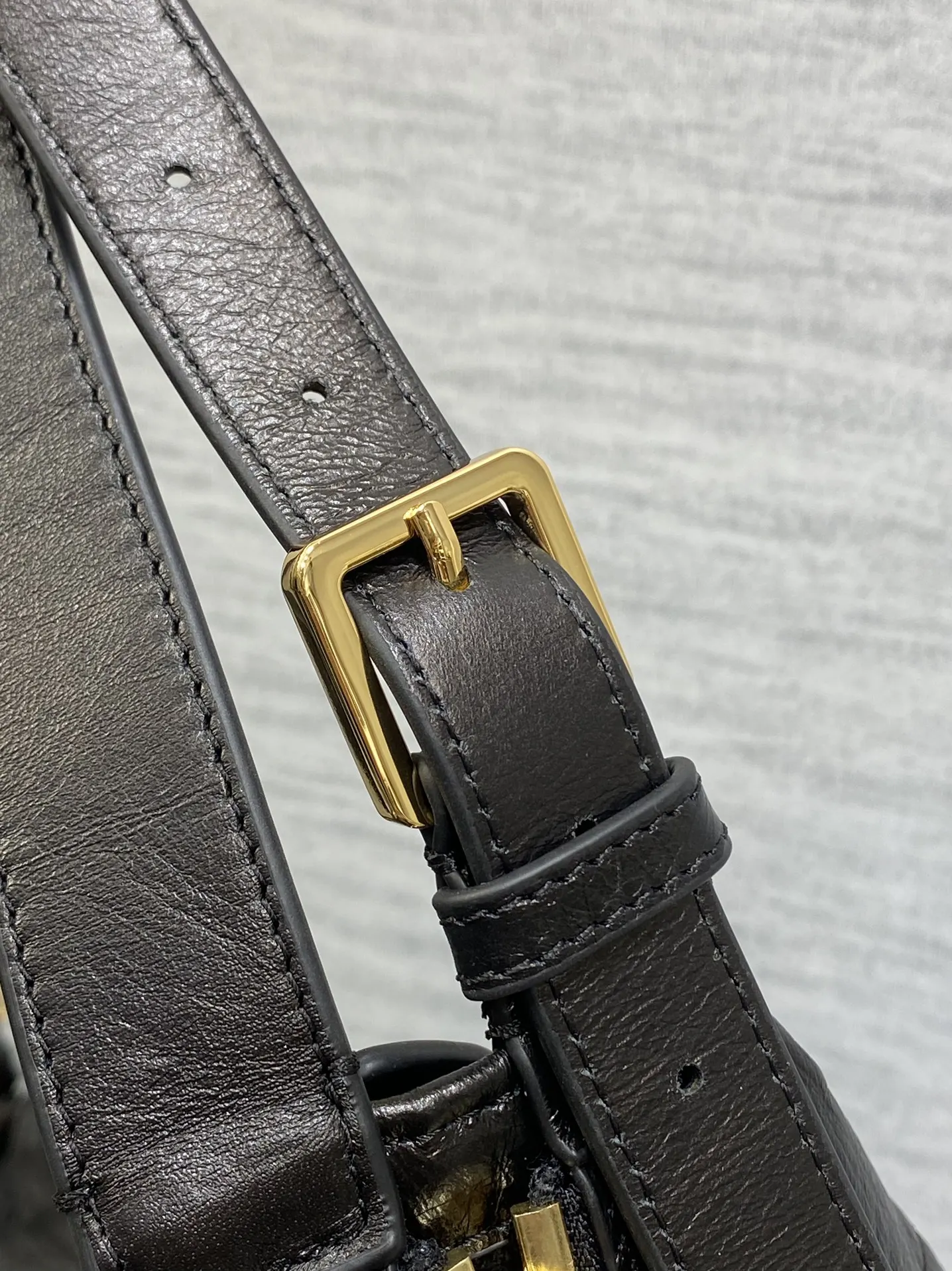 Dior 黑色月牙包 金链手提斜挎 手提包