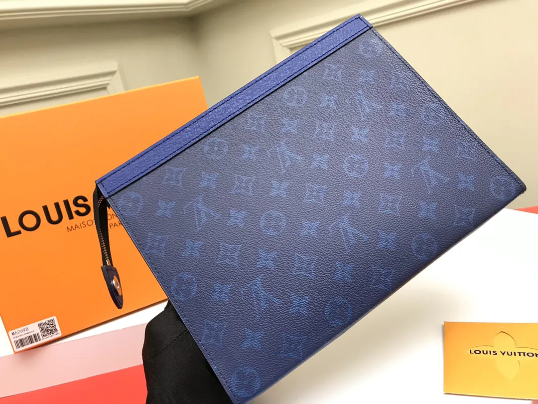 藍色 帆布 藍色 此款小巧而时髦的Pochette 旅行袋 大容量旅行款