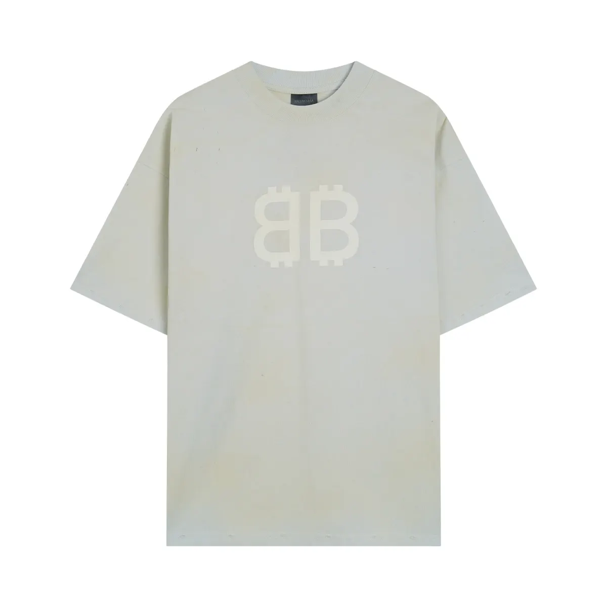 Balenciaga Beige Short Sleeve T-Shirt Street