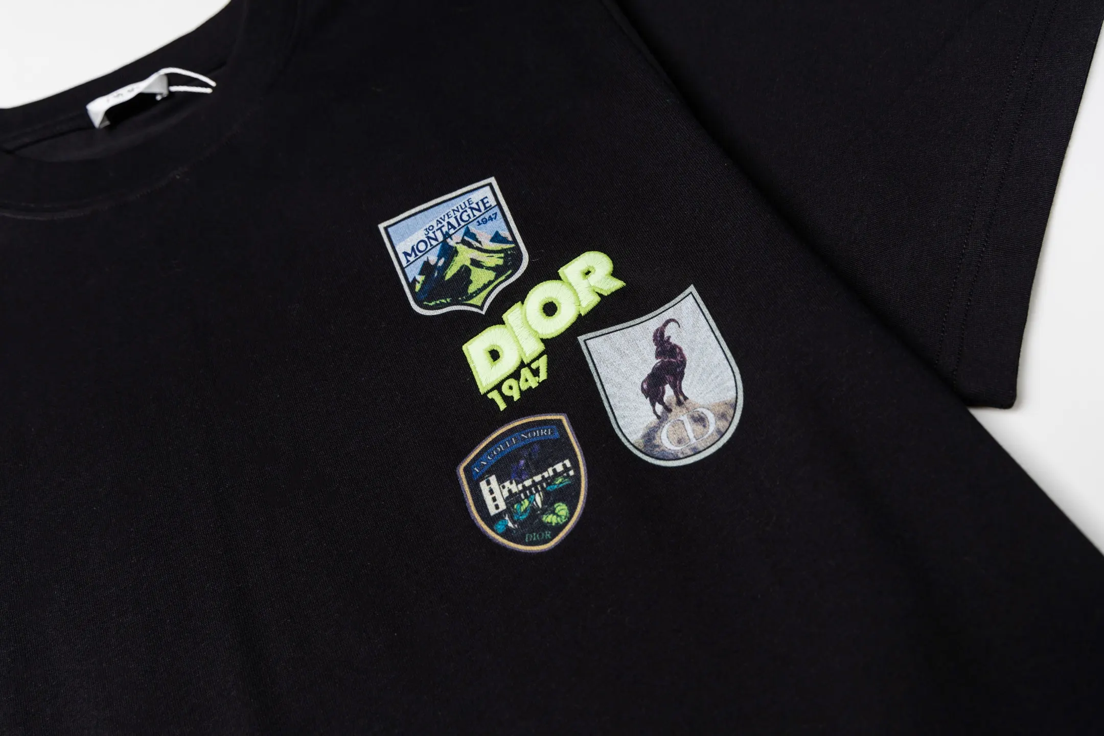 Dior Embroidery Short Sleeve T-Shirt