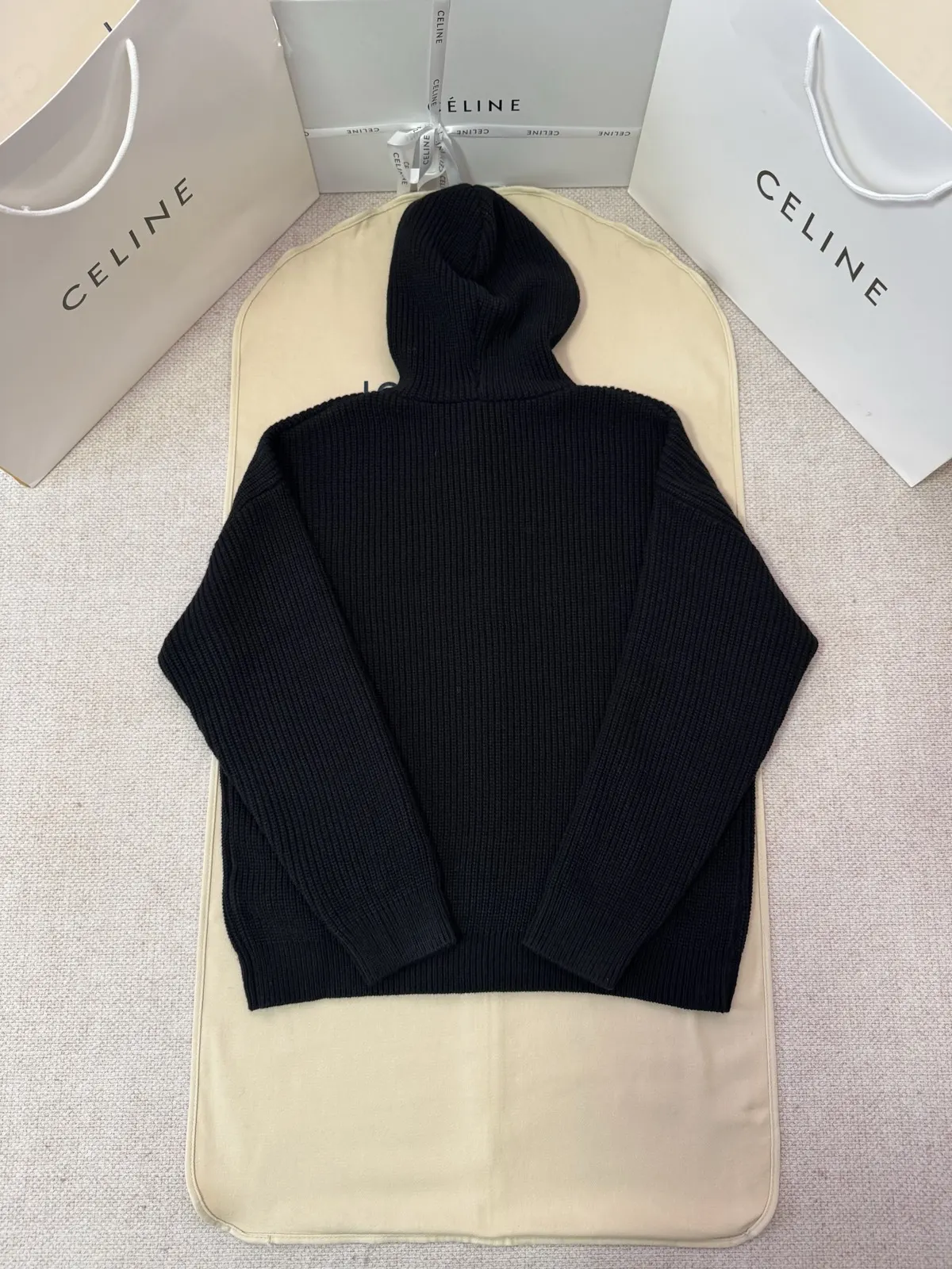 Celine Black Embroidery Wool Jacket Commuter Casual Style Image 2 Celine Black Embroidery Wool Jacket Commuter Casual Style Image 2