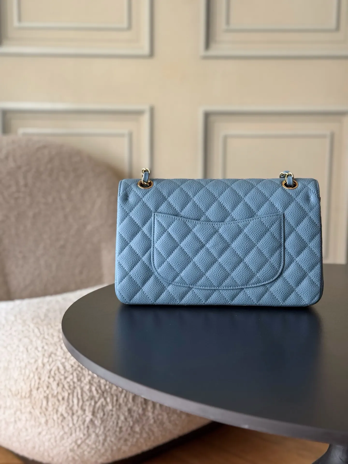 Chanel Caviar Cowhide Flap Chain Bag One Shoulder Cross