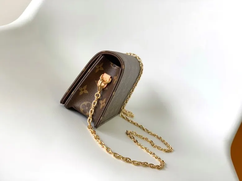 LV 帆布 链条包 精致链条款