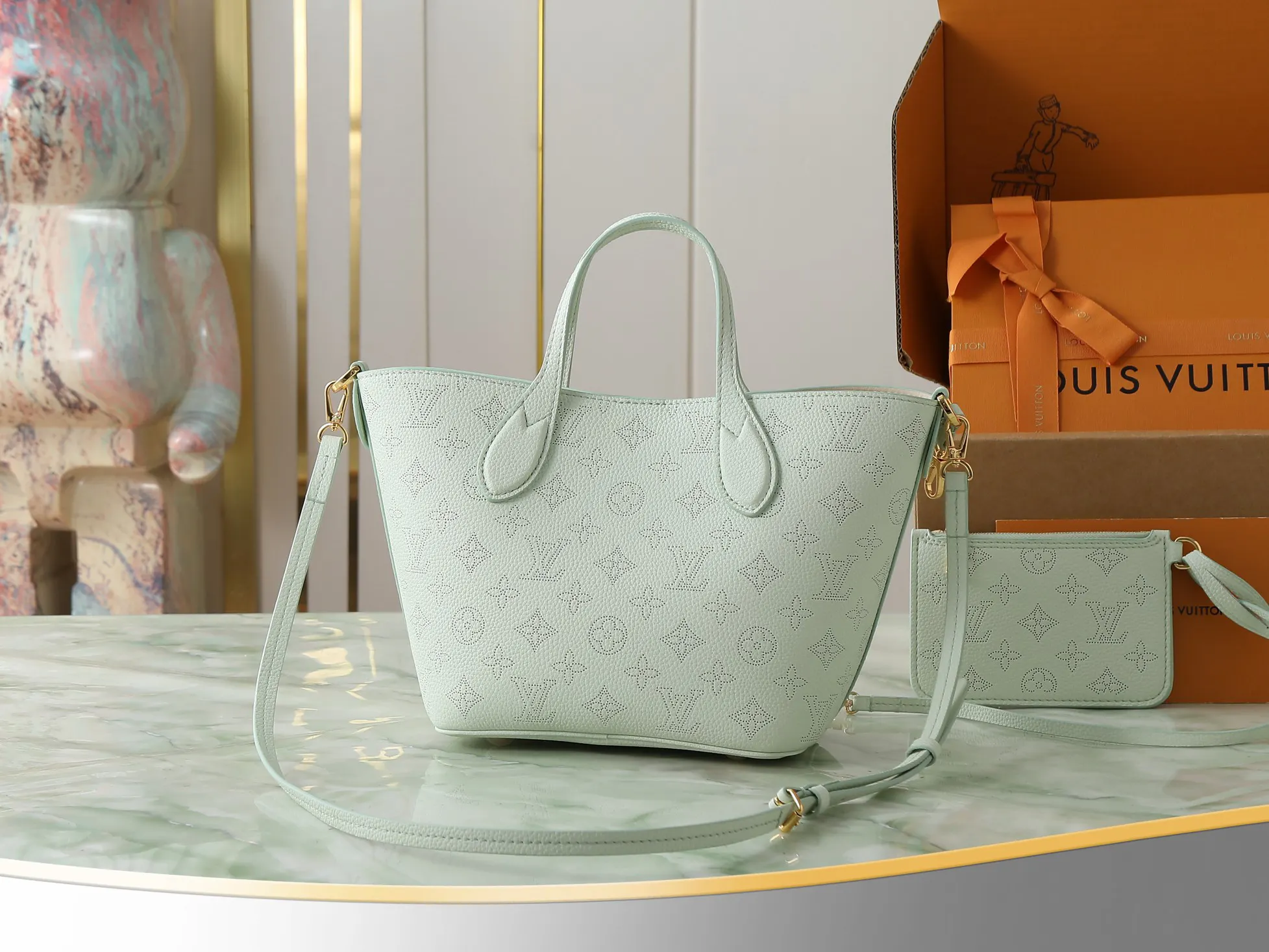 LV 浅绿花卉托特包 大容量手提通勤款｜ORBUYBAG 岚奢包高端时尚精品