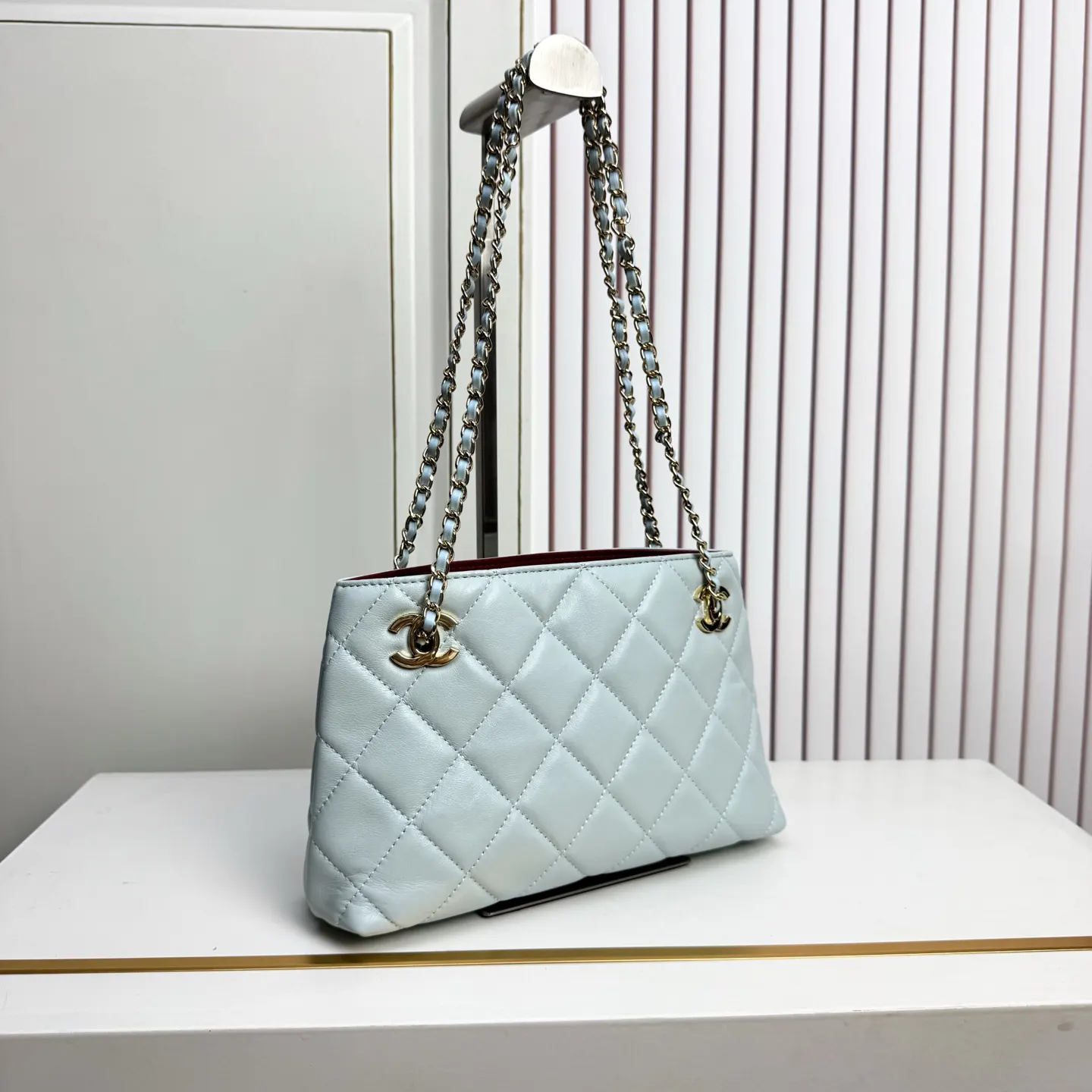 CHANEL 金色 羊皮 鏈條包 精致鏈條款