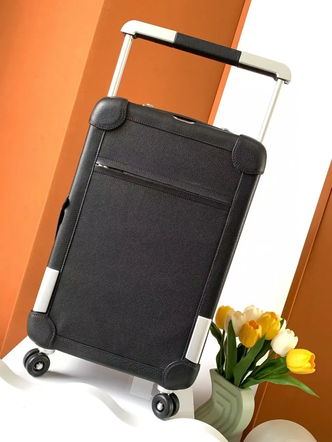 Suitcase Travel Lightweight Leather