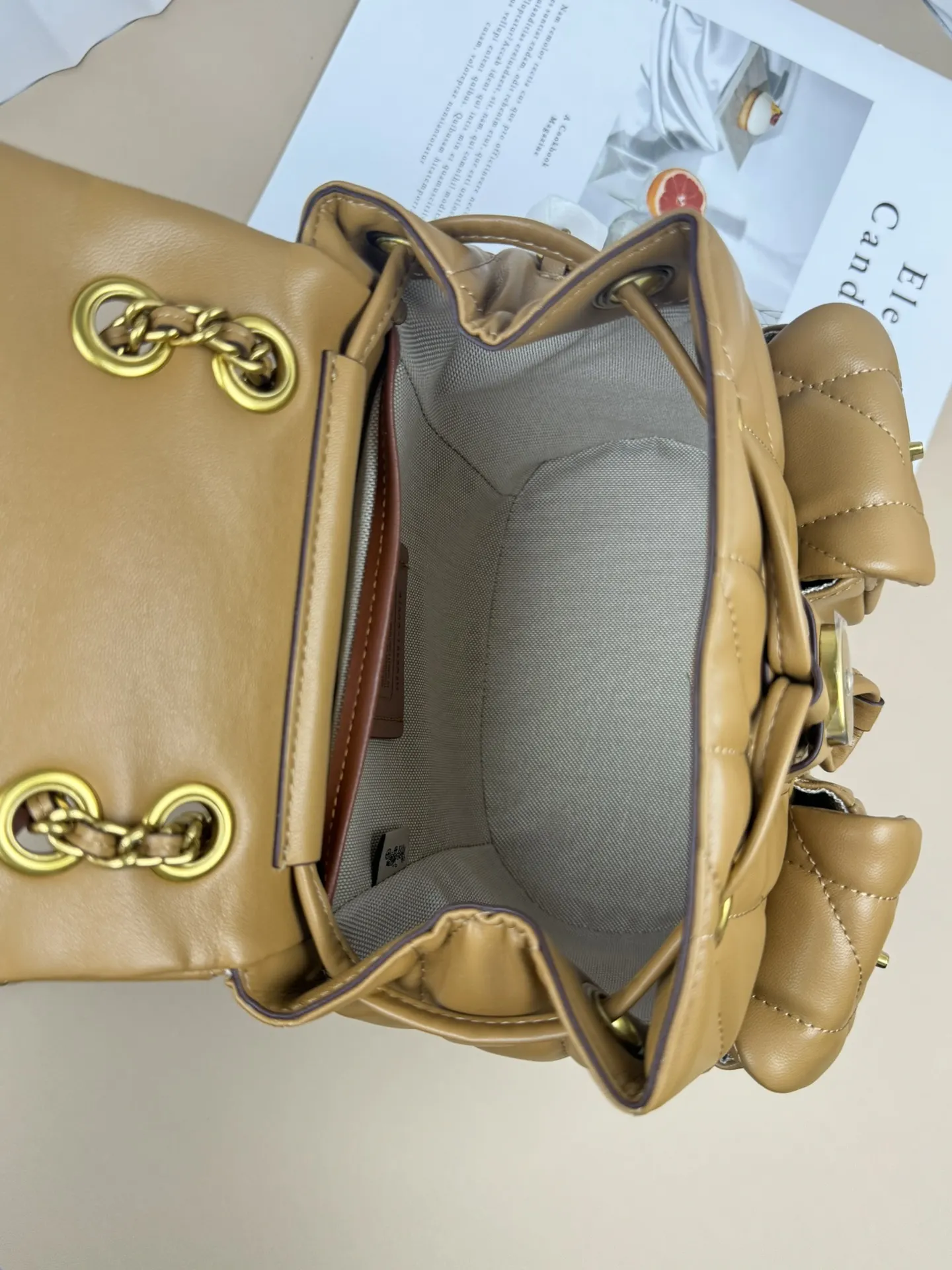 Coach 羊皮 雙肩包 实用雙肩款