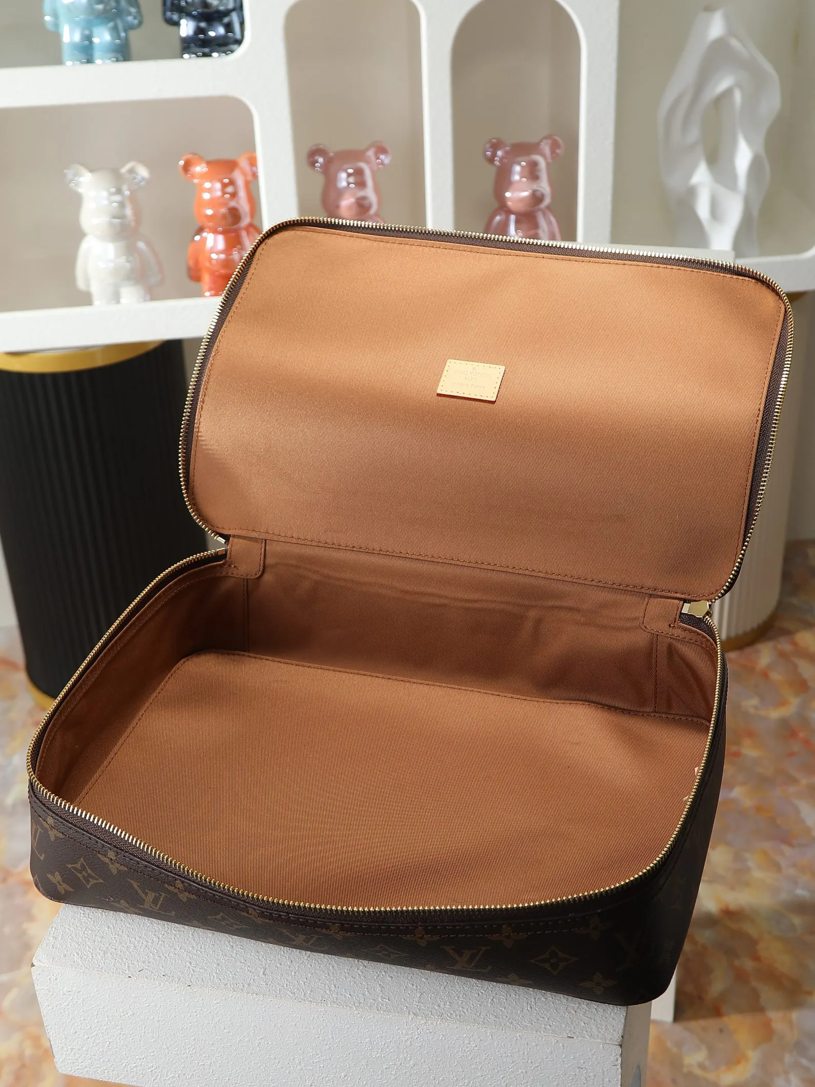 Louis Vuitton Monogram Suitcase Travel Lightweight Leather