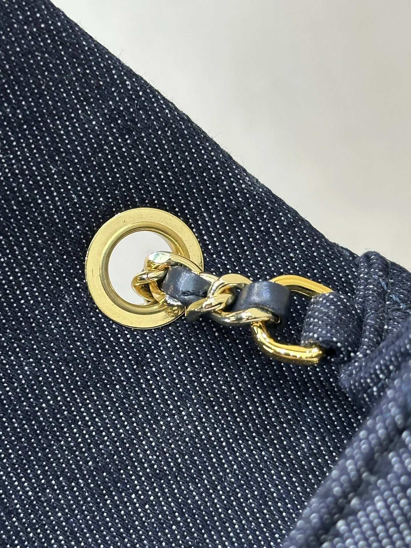 CHANEL 牛仔 丹宁 鏈條包 精致鏈條款