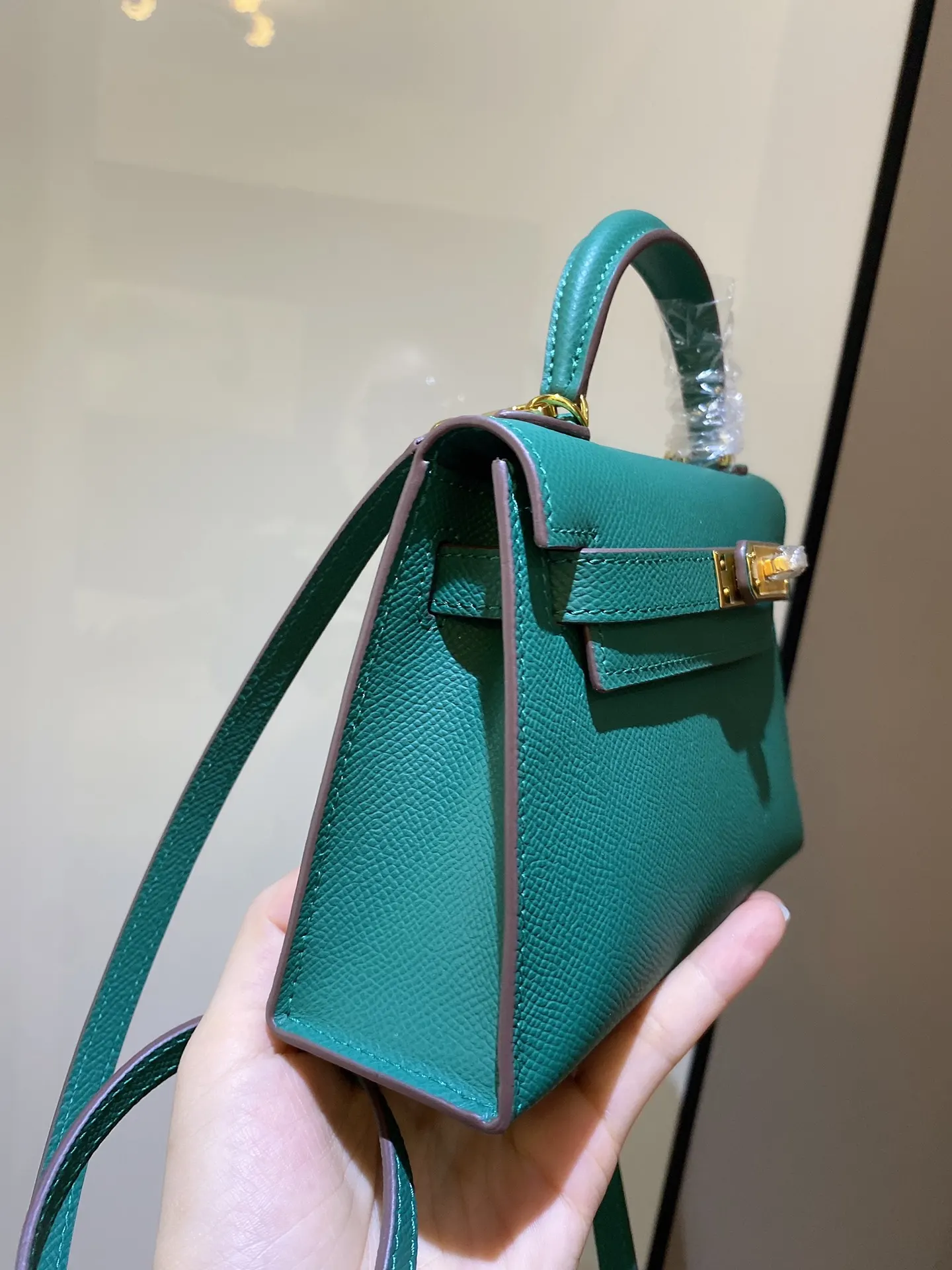 Hermès Kelly Leather Crossbody Bag Classic
