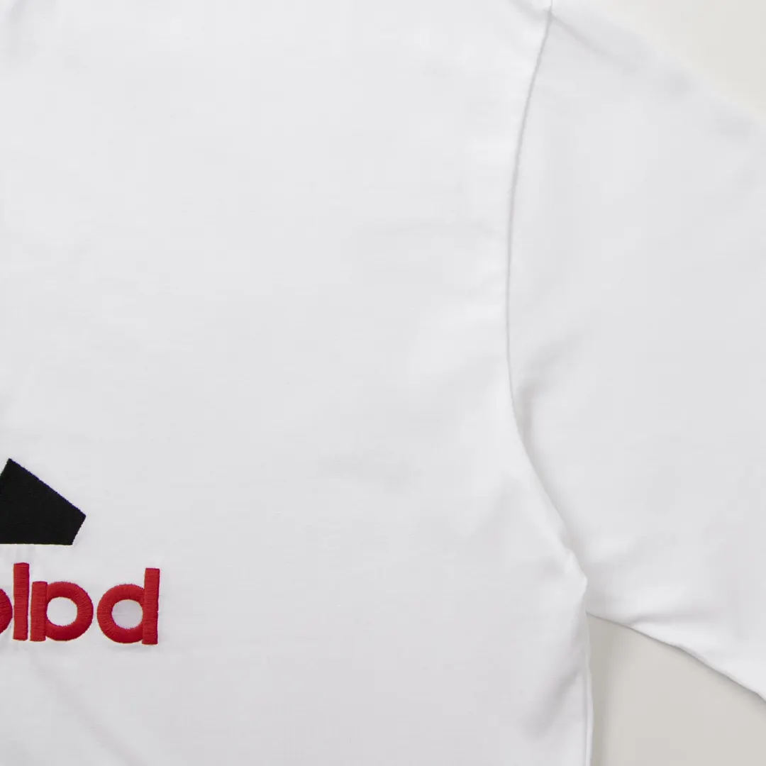 Balenciaga White Logo Short Sleeve T-Shirt Street