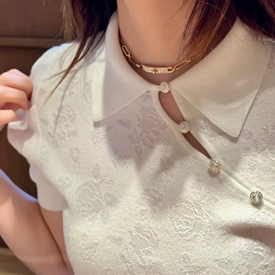 Hermès 银色 首饰 精致配饰 项链