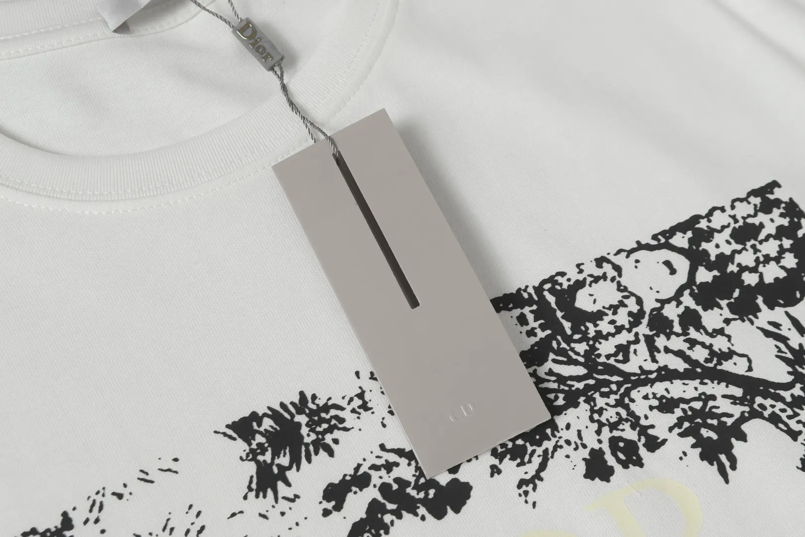 Dior White Square Print T-Shirt Minimal Image 5 Dior White Square Print T-Shirt Minimal Image 5