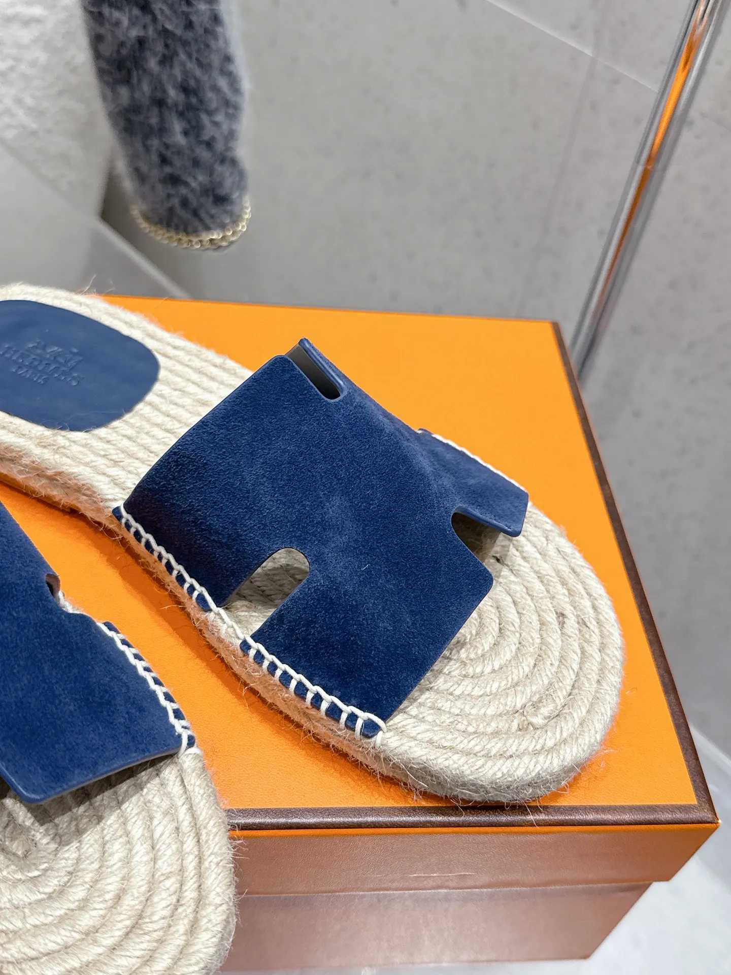 Hermès 牛皮 拖鞋 舒适