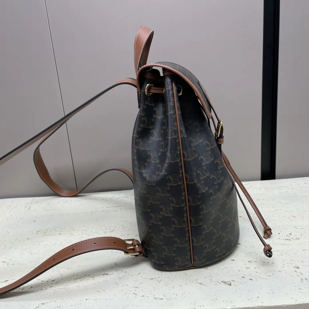 Gold Shoulder Bag Leather