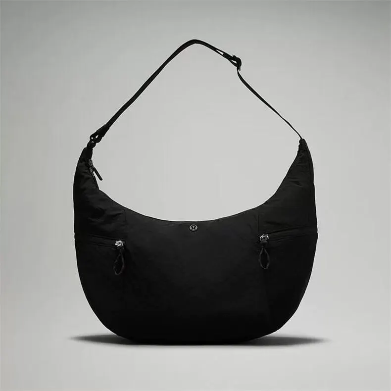 Black White Crossbody Bag Lightweight Casual Versatile