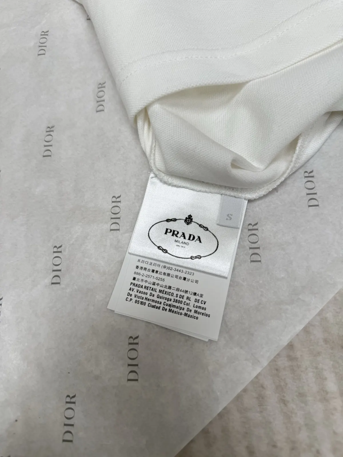 Prada 棉质 三角标 Polo衫