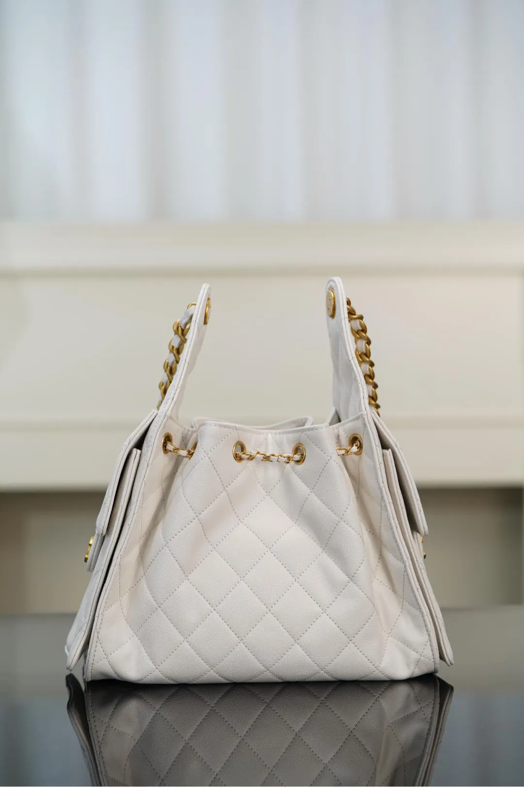 White Bucket Bag Casual