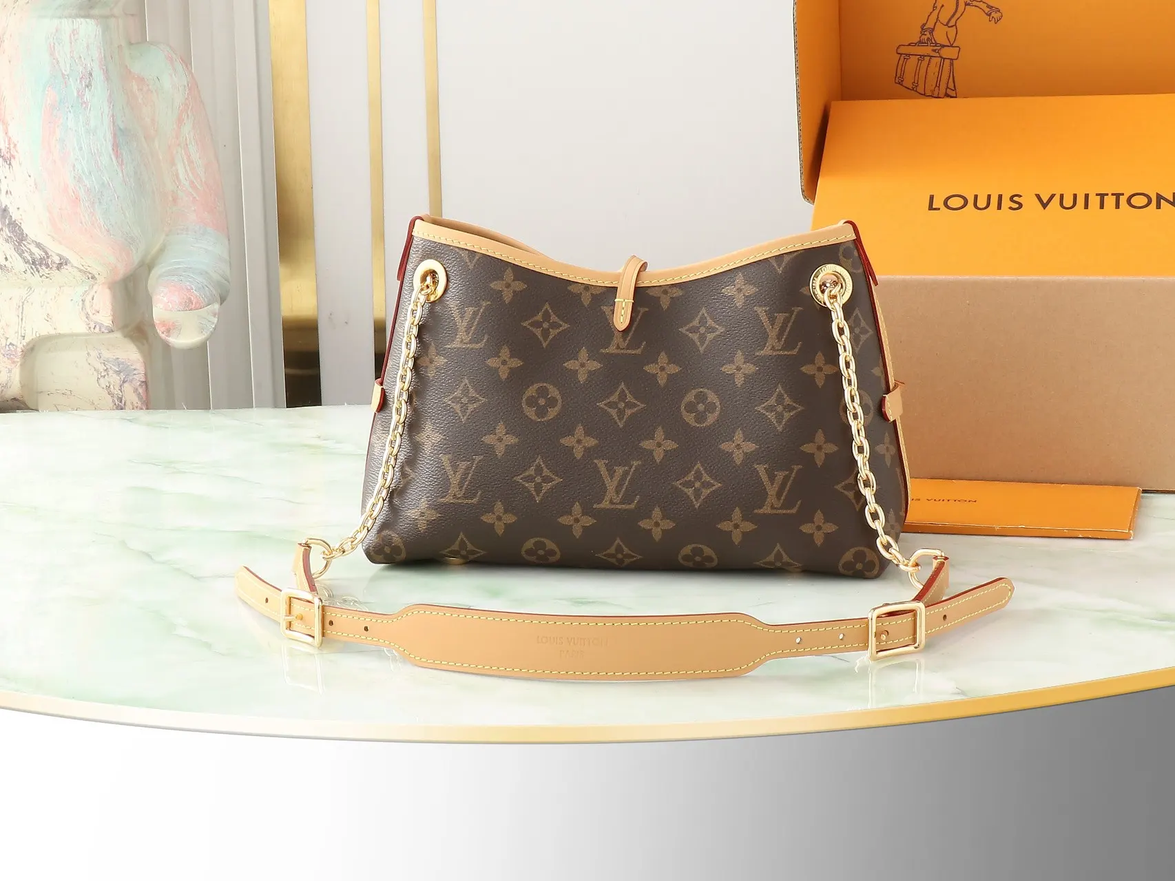 CarryAll 老花 帆布 链条包 精致链条款