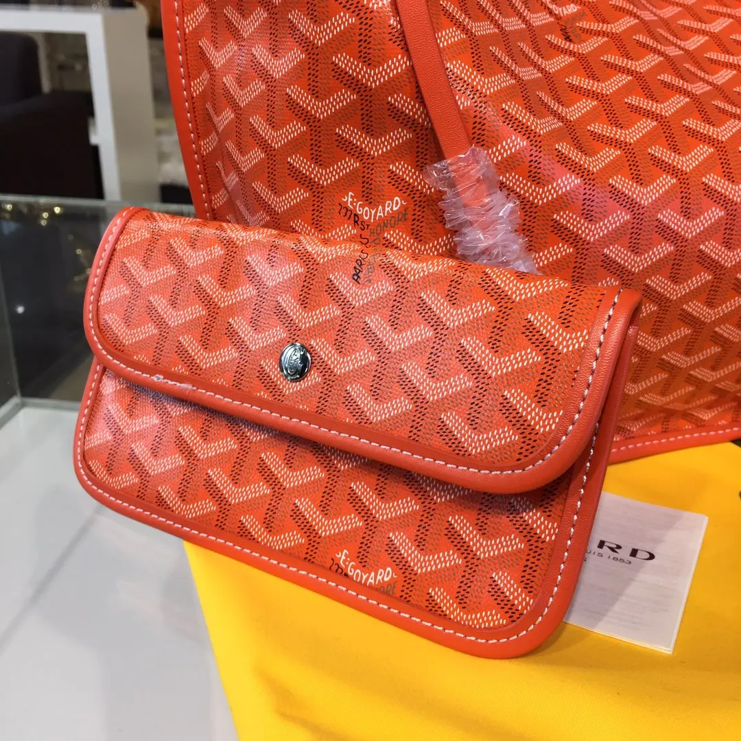 Goyard 戈雅 双面可用 充满法式优雅 订制Y字母涂鸦料 皮轻 旅行袋 大容量旅行款