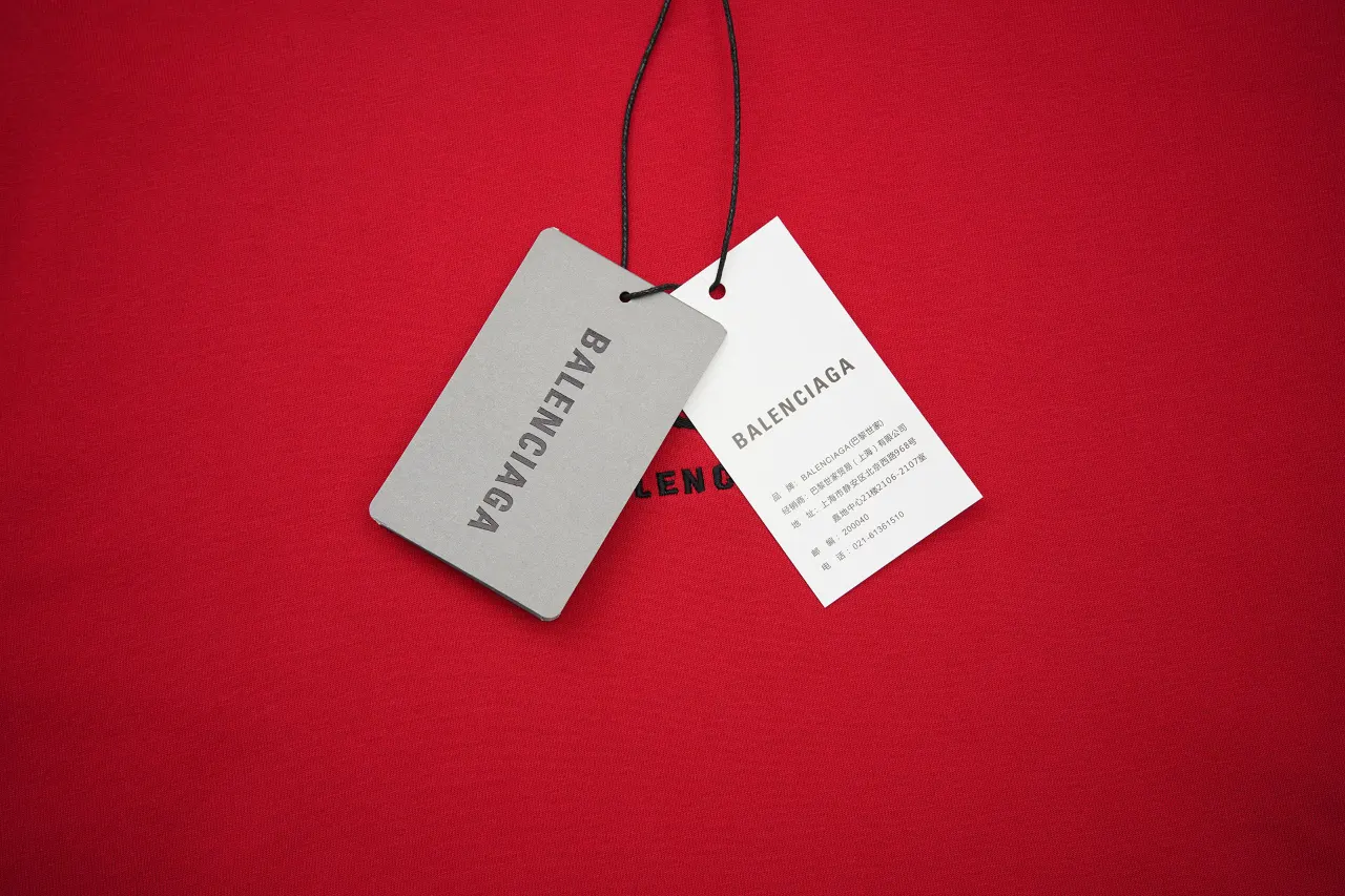Balenciaga 红色 短袖T恤