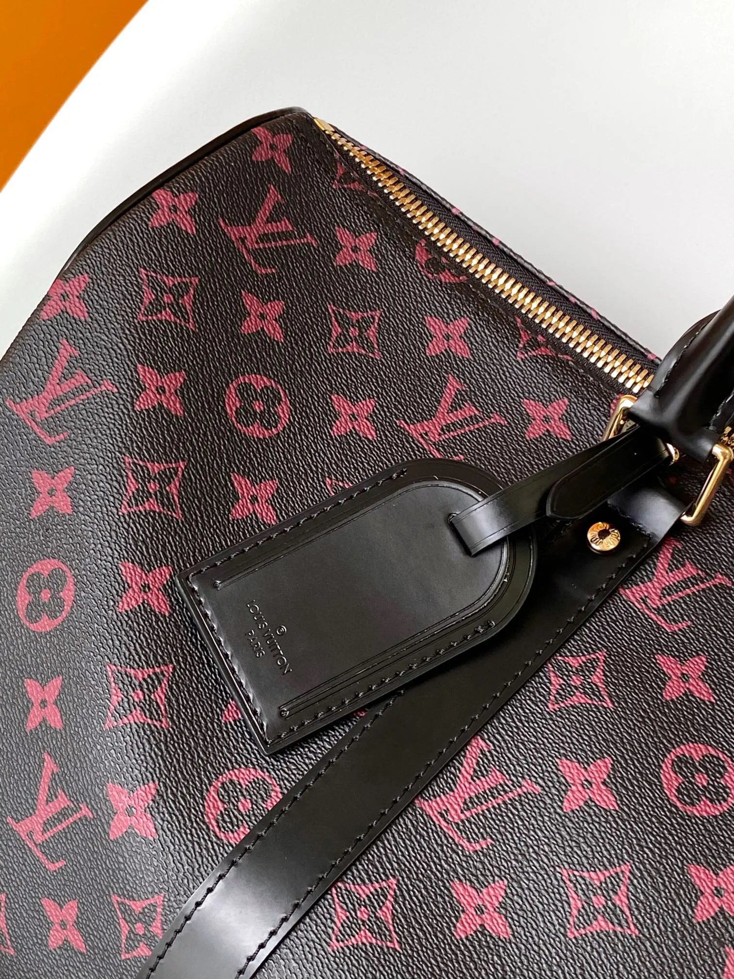 Keepall 黑色 金色 牛皮 旅行包 大容量旅行款