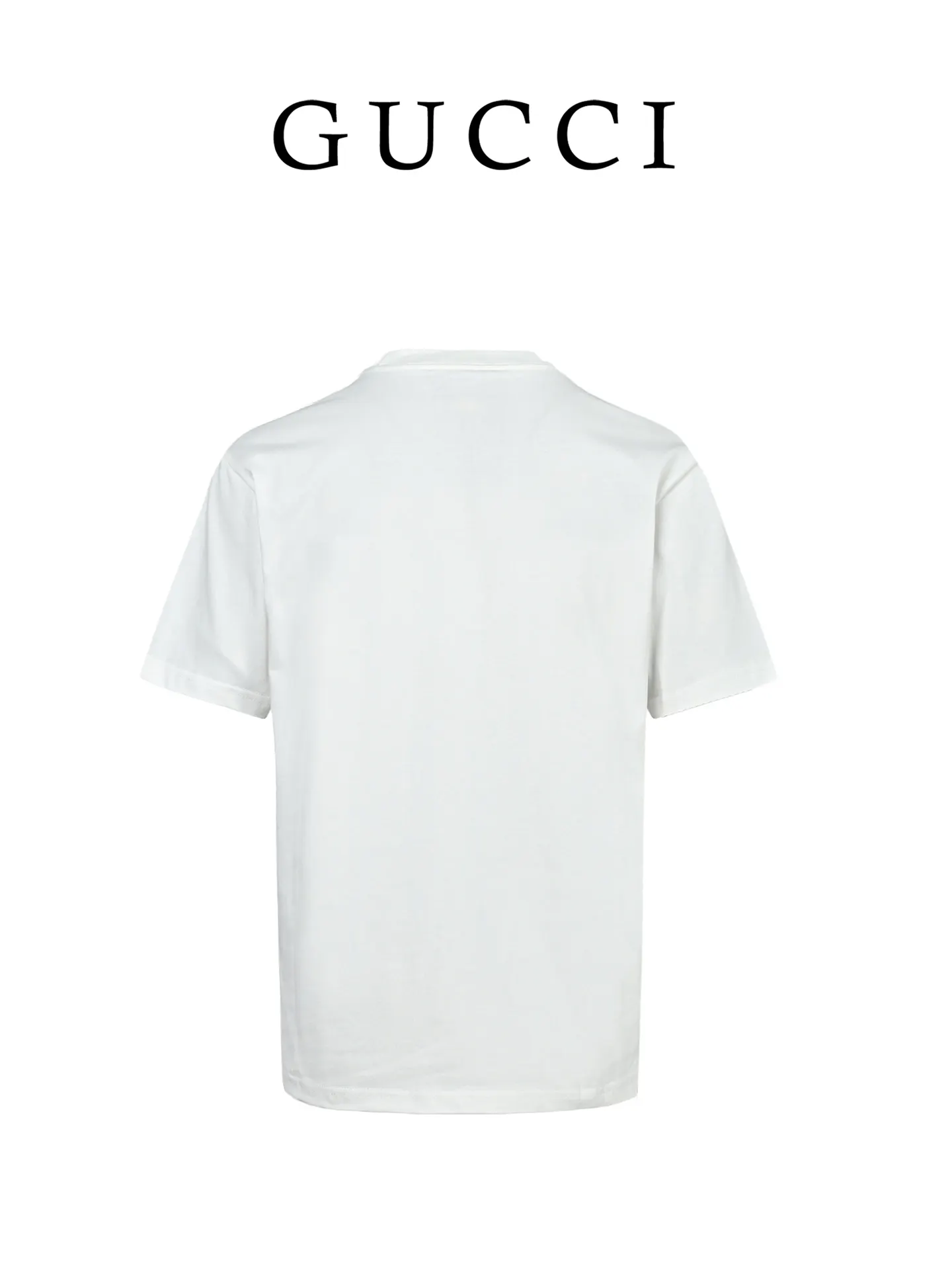 Gucci Pink Logo Letter Short Sleeve T-Shirt