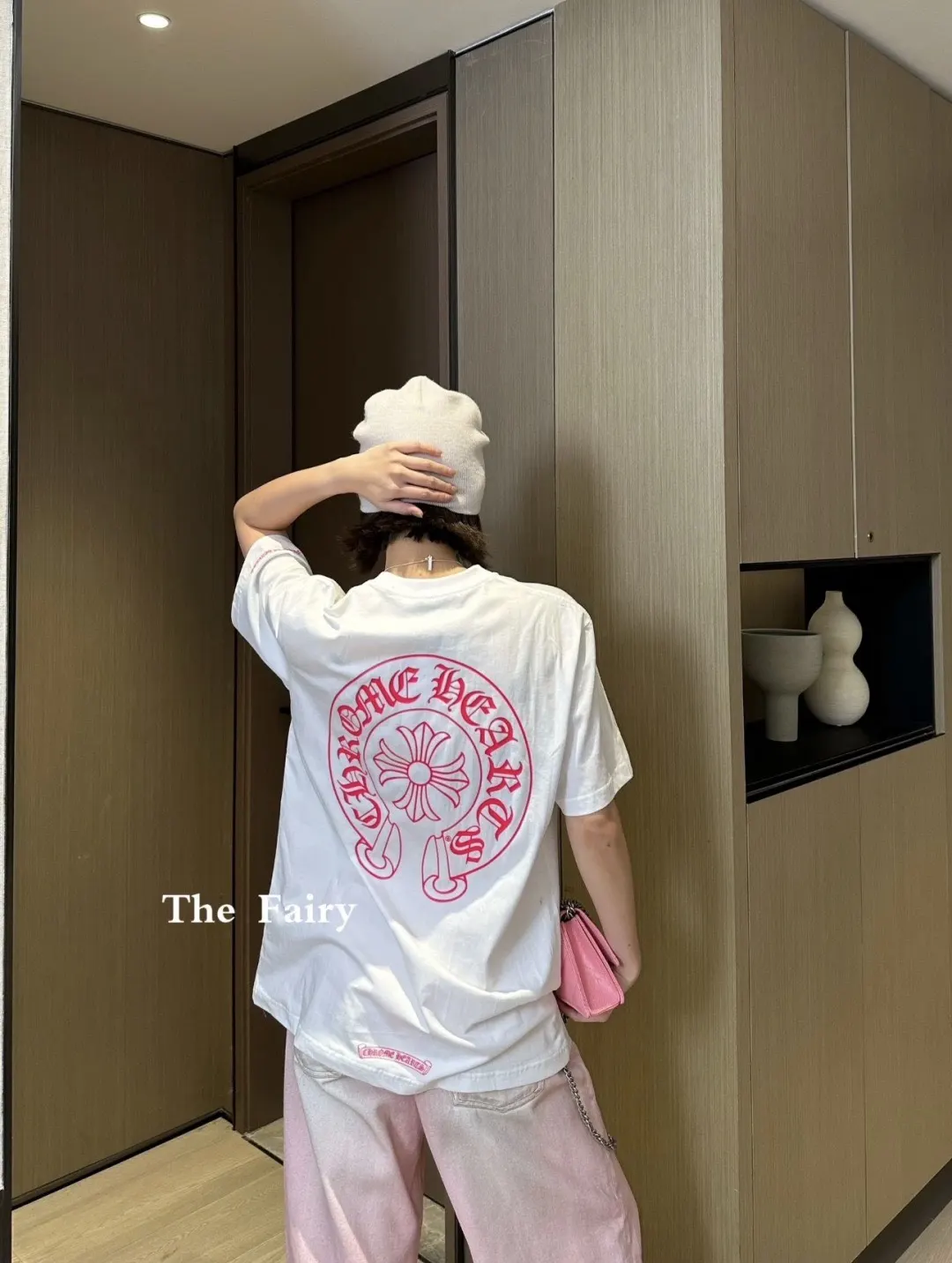 Chrome Hearts 粉色 印花 純棉 短袖T恤 日常百搭款(數字4) Chrome Hearts 粉色 印花 純棉 短袖T恤 日常百搭款(數字4)
