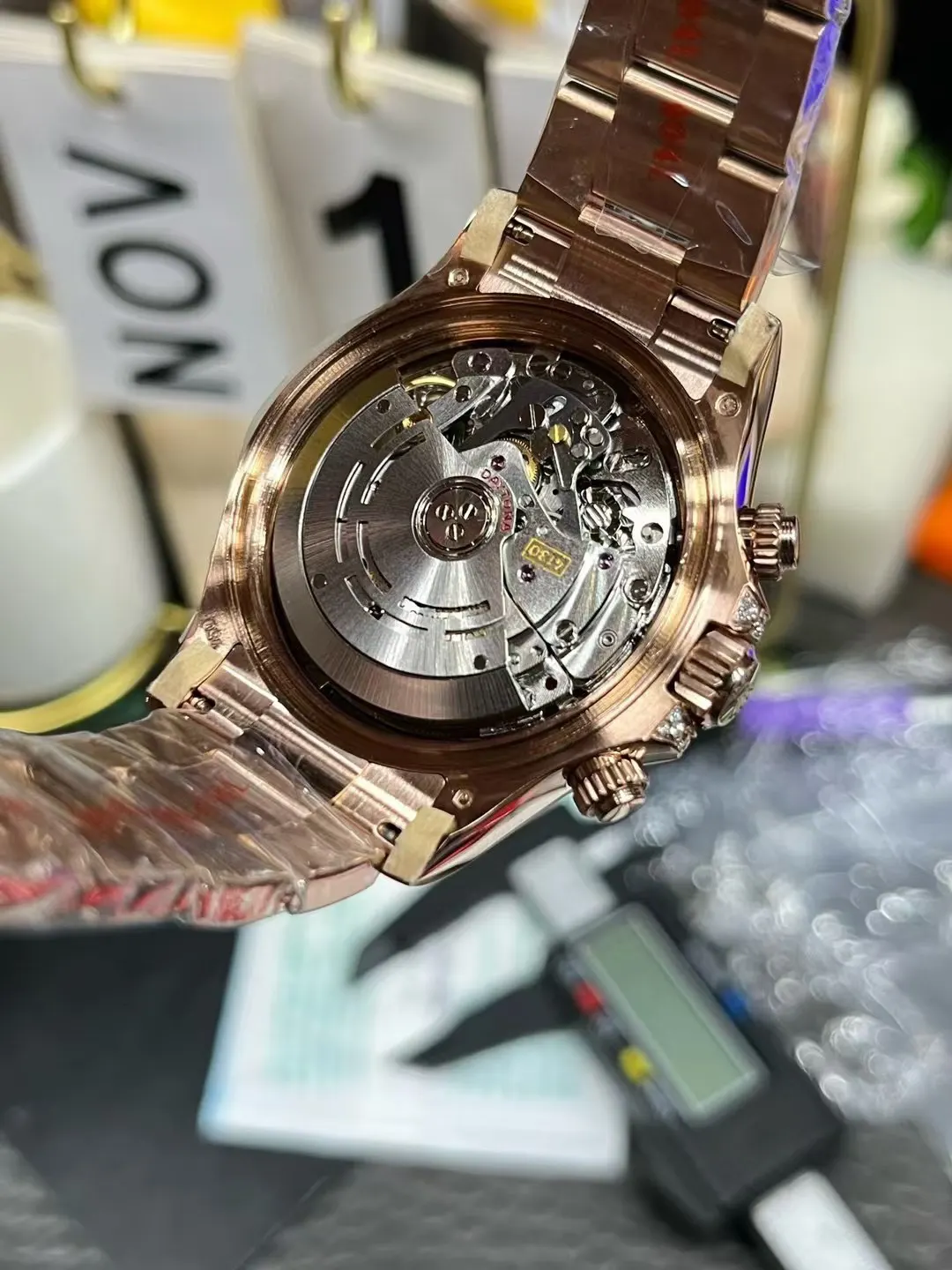 Rolex bt 劳力士迪通拿满钻系列 彩虹迪沙金眼丹东 手錶 經典腕表款