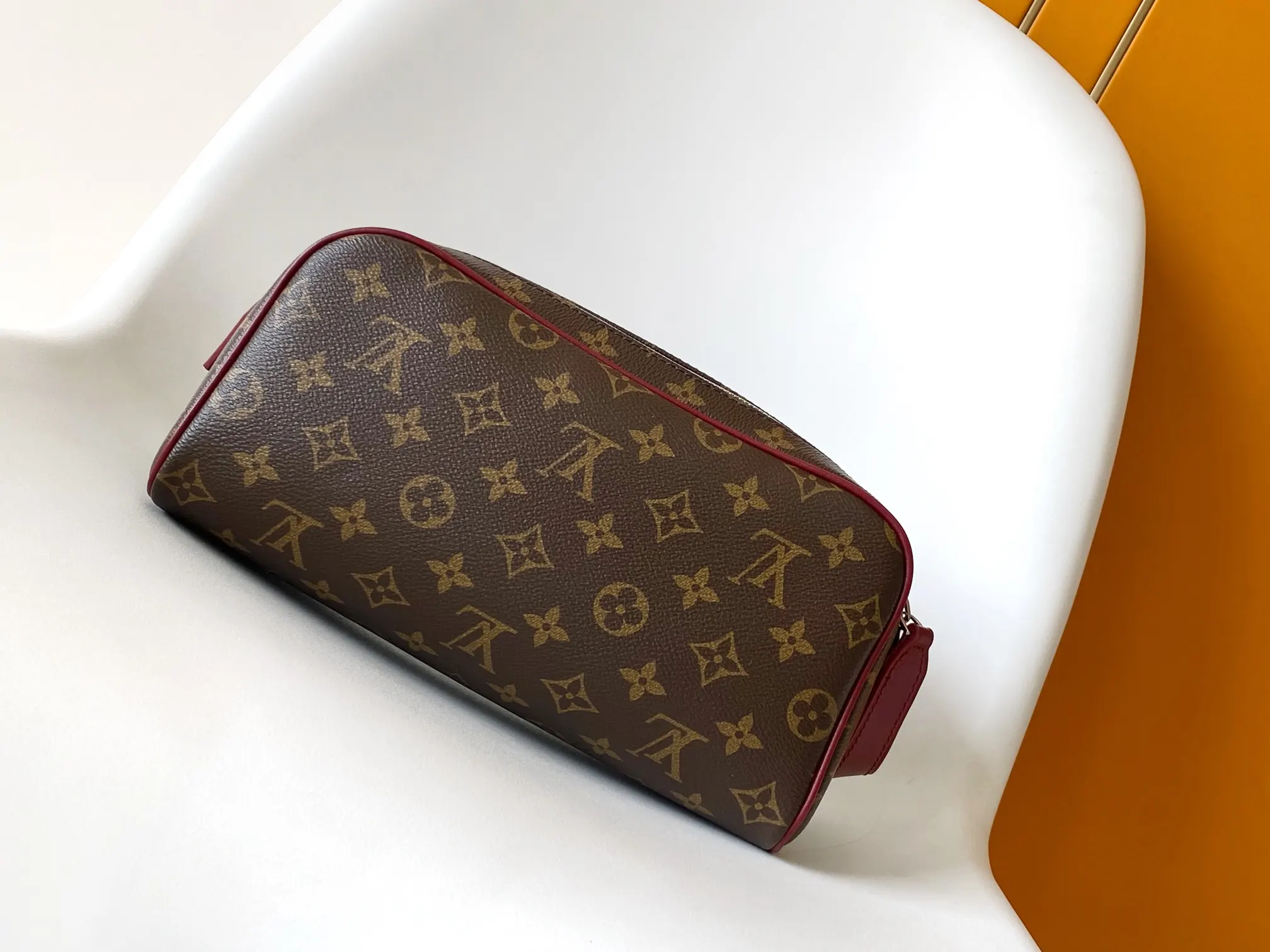Black Monogram Organizer Pouch Travel Canvas