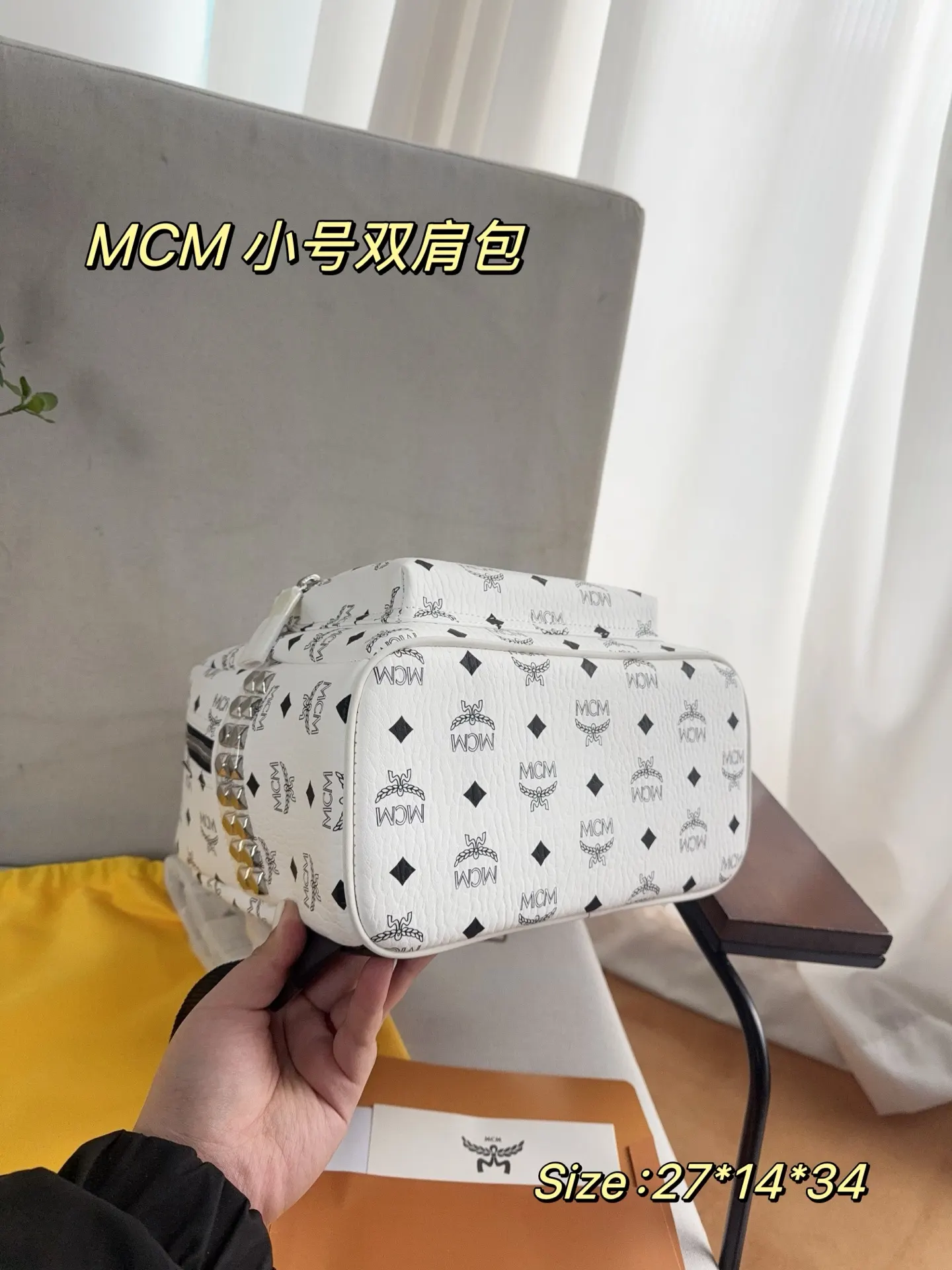 老花 銀色 雙肩包 实用雙肩款