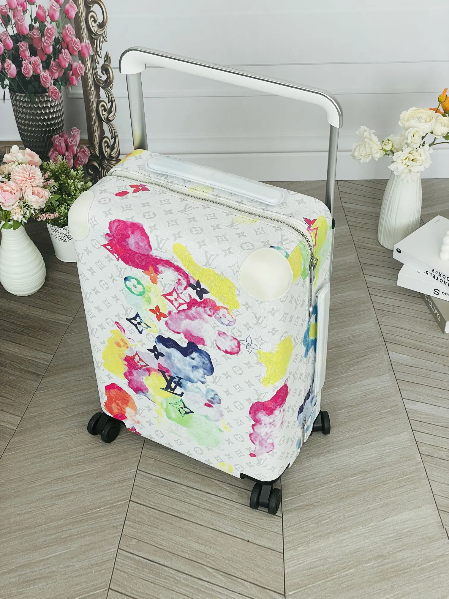 LV 老花 帆布 行李箱 旅行拉杆款 輕便出行款