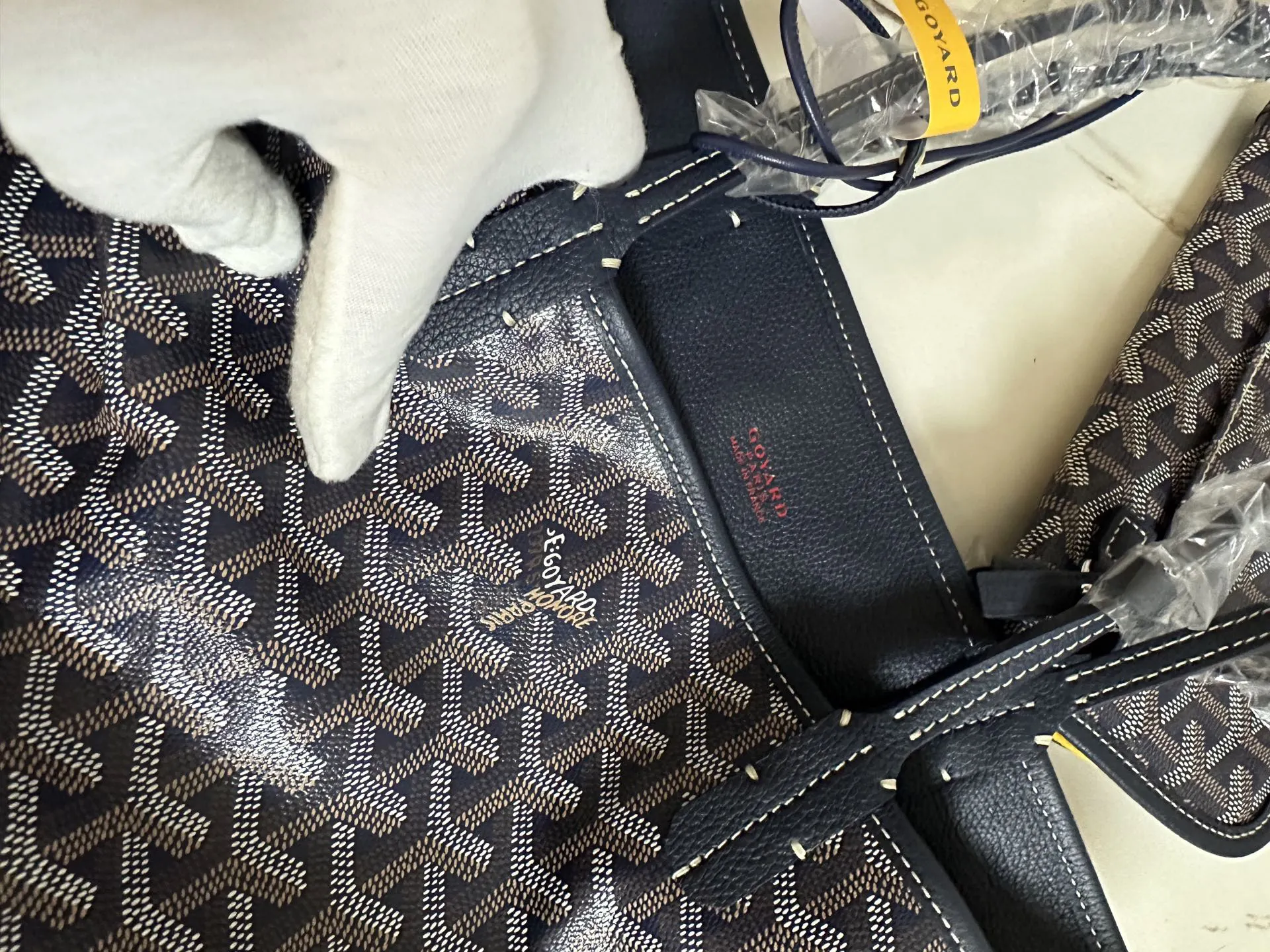 Goyard 藍色 深藍 小牛皮 托特包 大容量托特款