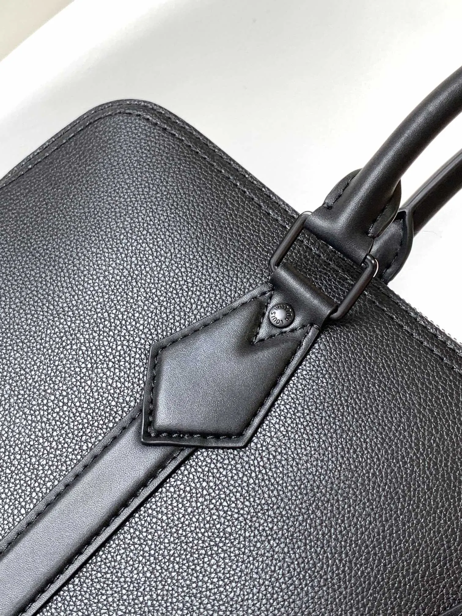 Louis Vuitton Black Blue Organizer Pouch Travel Leather
