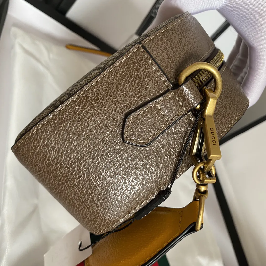 Gucci GG Supreme Ophidia 老花链条包 日常搭配