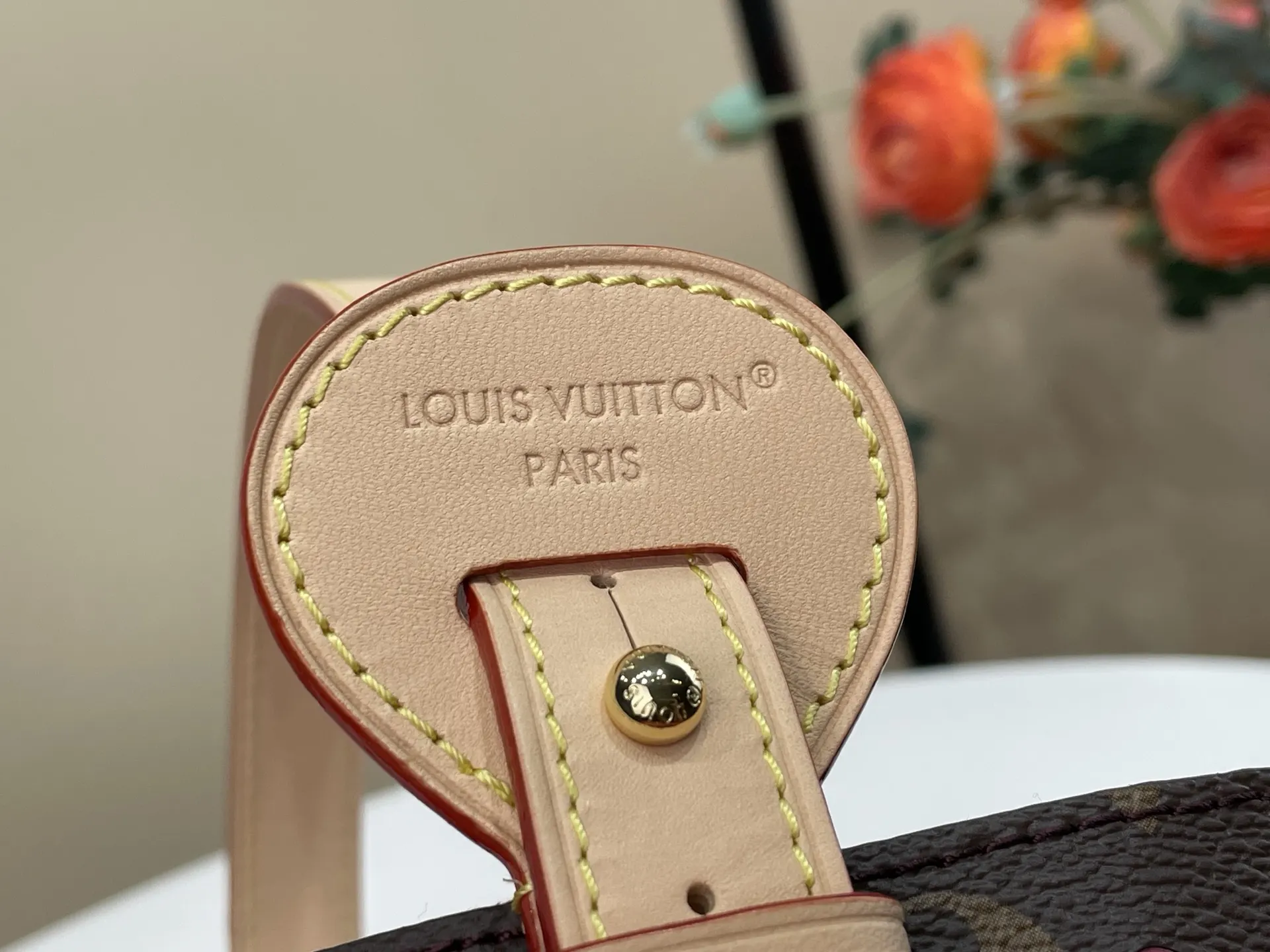 Louis Vuitton Red Monogram Bucket Bag Casual Canvas
