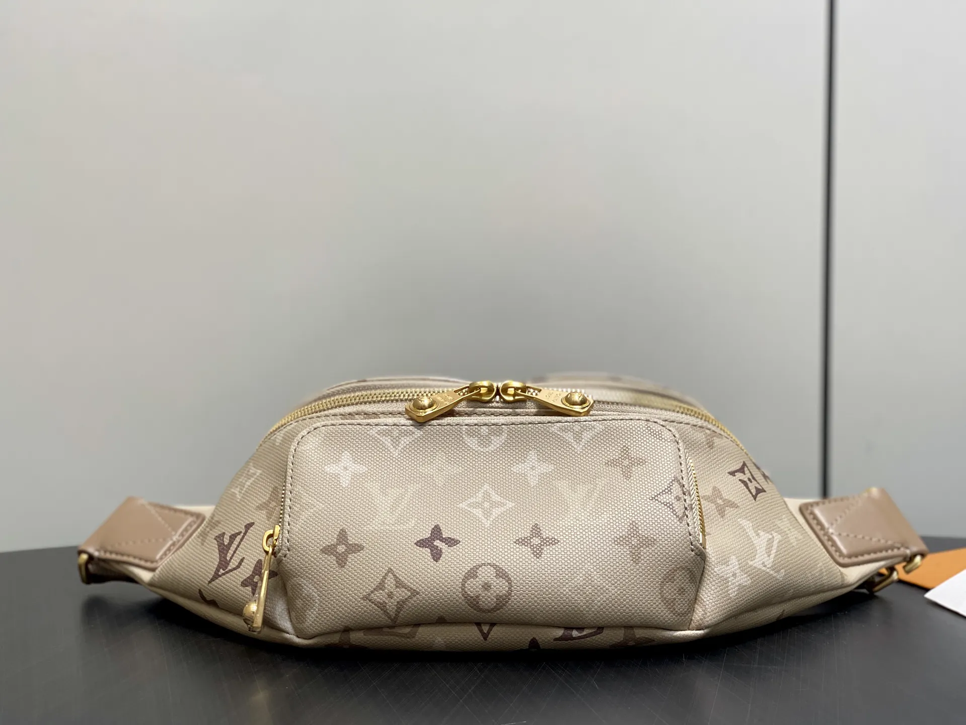 Gray Crossbody Bag Lightweight Canvas