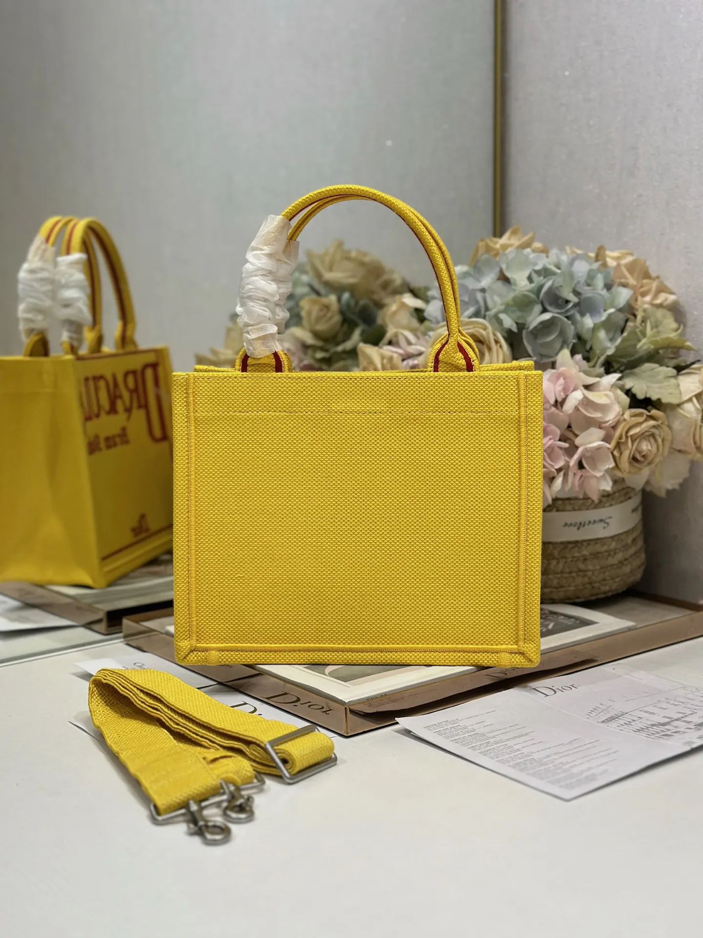 Book Tote 黃色 帆布 托特包 大容量托特款
