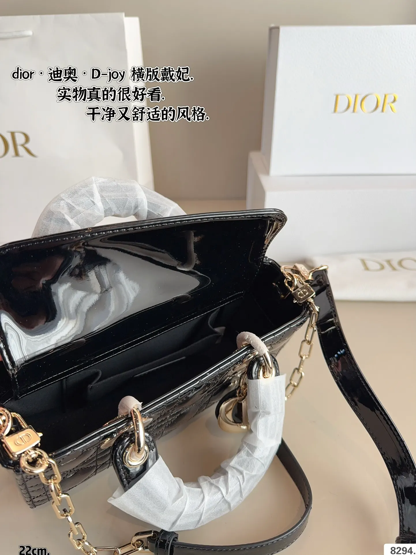 Dior 漆皮 全套 戴妃 横版 漆皮纹 夏日必备单 斜背包 輕便斜挎款