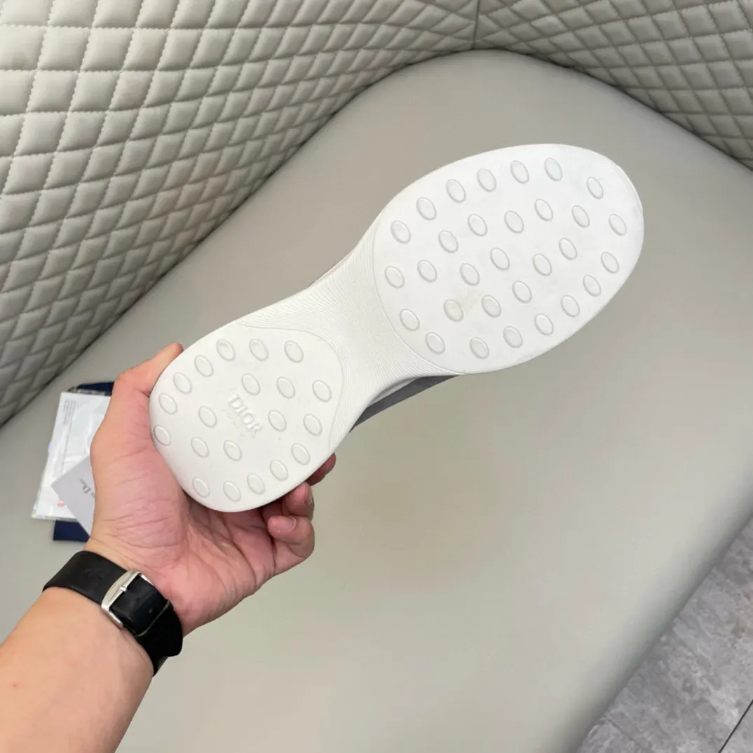 Dior B25 银灰色牛皮休闲鞋 低帮款