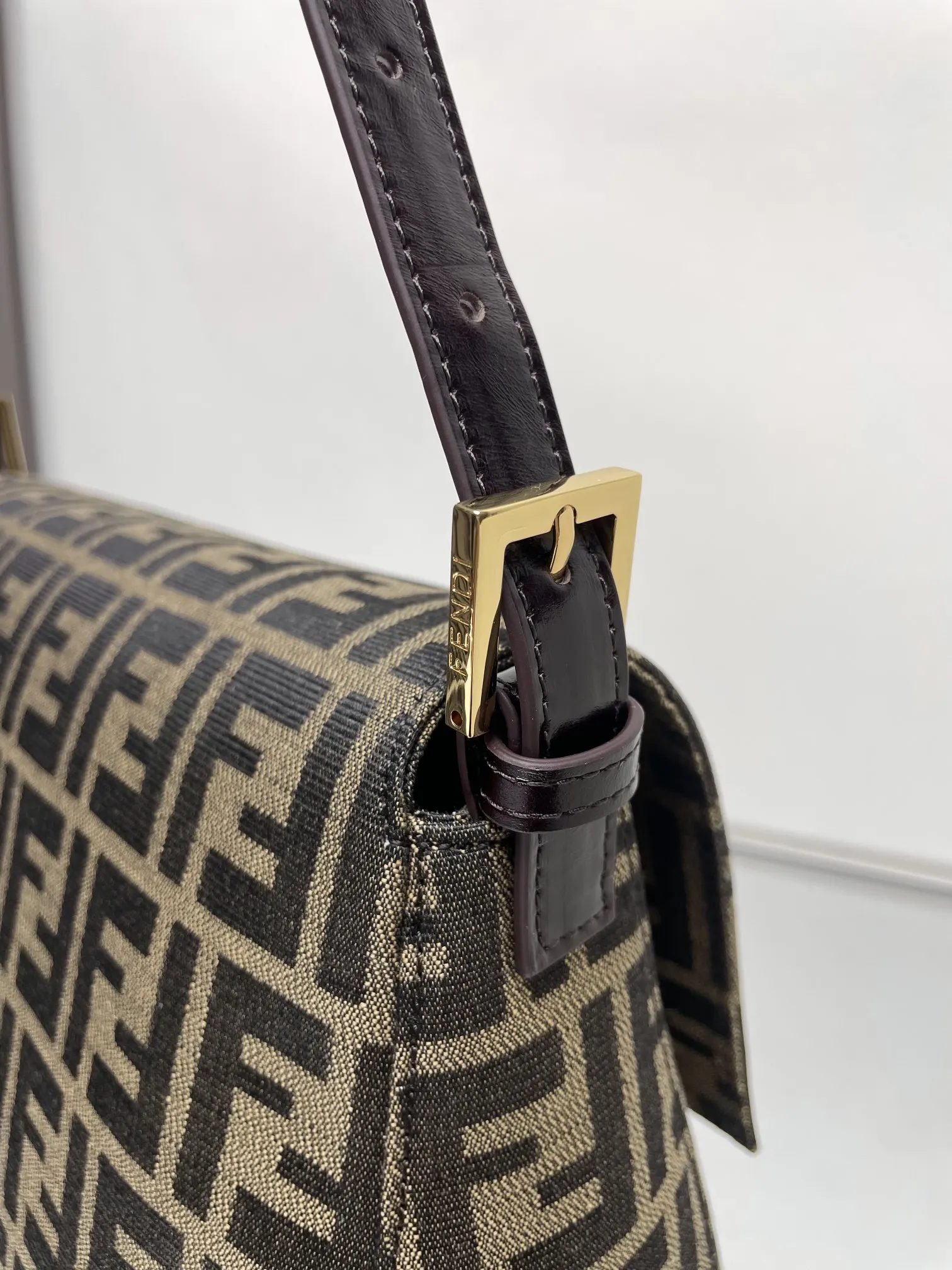 Monogram Hobo Shoulder Bag Vintage Leather