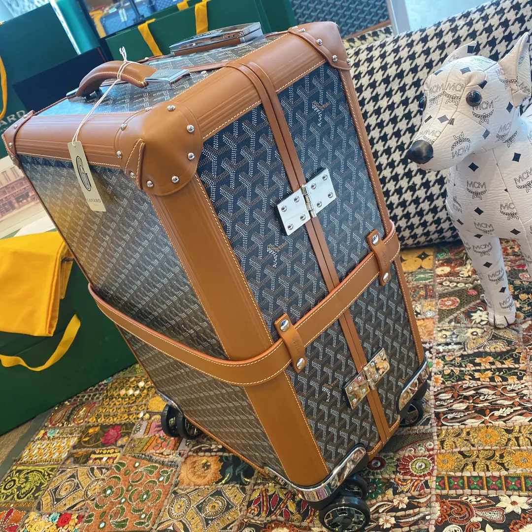 Goyard 黑色 白色 行李箱 旅行拉杆款 轻便出行款