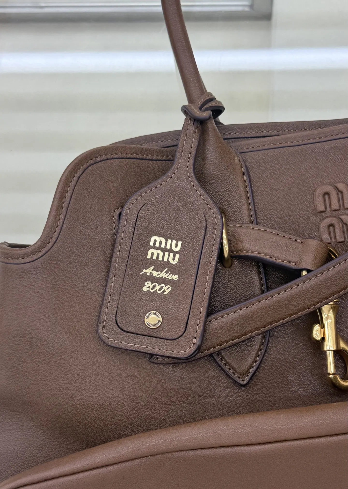 Brown Gold Tote Bag
