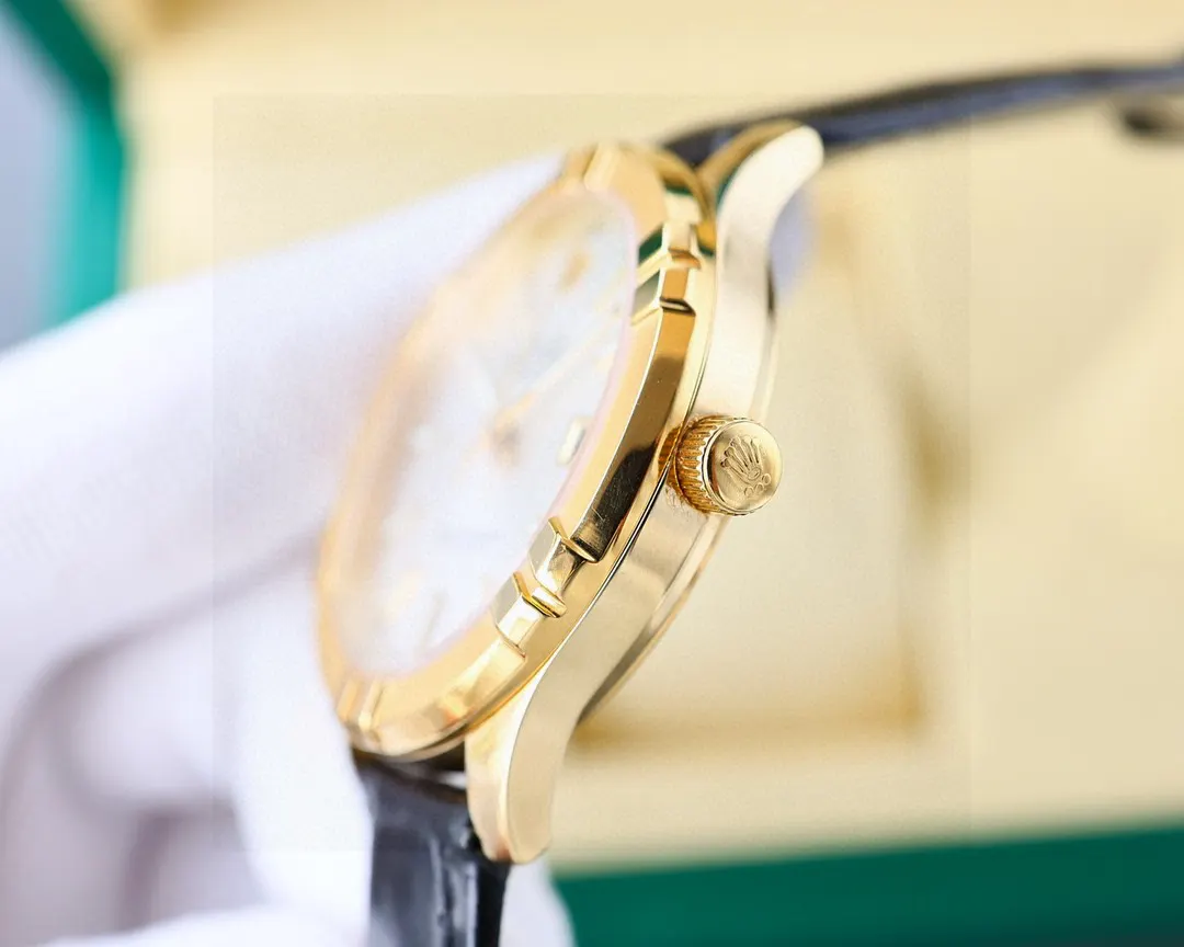 Rolex 小牛皮 白 金 上市 劳力士日志系列 手表 经典腕表款