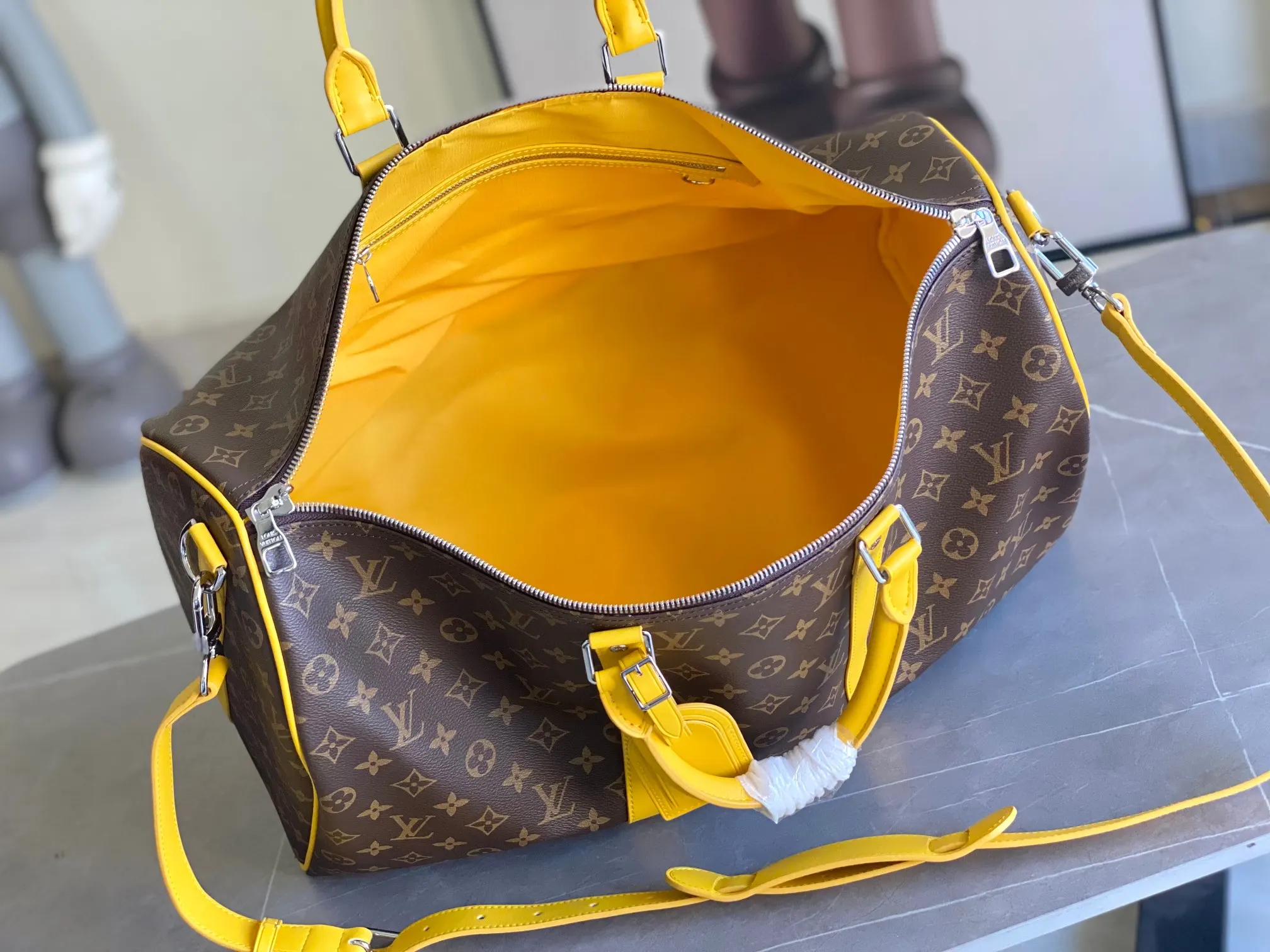Keepall 金色 牛皮 旅行袋 大容量旅行款(數字9) Keepall 金色 牛皮 旅行袋 大容量旅行款(數字9)